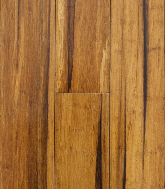Indoor stained strandwoven flooring